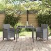 vidaXL Gartenstuhl 2 pcs Hellgrau 53 x 49 x 85 cm Polypropylen 847466 Bild 3