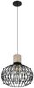 LED Pendelleuchte, Travertine Stein, schwarz, Kristalle, D 38 cm Bild 4
