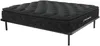 Vente-unique - BLACK DREAM Set aus Matratze und Bettgestell MetallSamt Schwarz - B 3,8 cm140 cm138 cm x H 25 cm28 cm5 cm x L 190 cm188 cm3,8 cm Bild 1