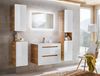 Badezimmer Hängeschrank 68 x 35 x 32 cm FERMO Weiss Hochglanz Bild 5