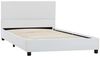 vidaXL Bettgestell Weiß Kunstleder 100x200 cm 284763 Bild 2