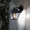 LED Außen Wandleuchte, Alu schwarz, Glas klar, H 22,5 cm Bild 2