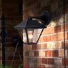 LED Außen Wandleuchte, Alu schwarz, Glas klar, H 22,5 cm Bild 4