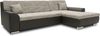 DOMO Collection Treviso, Ecksofa mit Schlaffunktion, Webstoff/Kunstleder weißgrau/schwarz, 240 x 178 cm Bild 2