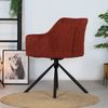 Bronx71 Esszimmerstuhl Samt Furtado 180° drehbar kupfer - 6er Set Bild 5