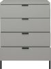 Maeusbacher Bonnie Kommoden Quadrat kreidegrau matt lack BxHxT: 81 x 100 x 45 cm Bild 2