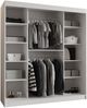 Kleiderschrank Waluri 180 cm (Farbe: Weiß, ohne Schubladen) Bild 4