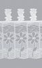 Scheibengardine Plauener Spitze - Blüte (Bx H) 72cm * 32cm weiß Bild 3