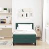 vidaXL LED Boxspringbett mit Kopfteil Dunkelgrün 90 x 200 cm Samt 3342695 Bild 4