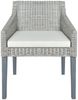 vidaXL Esszimmerstuhl mit Kissen Grau Natur Rattan [325491] Bild 2