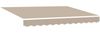 vidaXL Manuell einziehbare Markise Beige 3,5 x 2,5 m 3420243 Bild 4