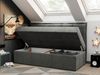 Kinderbett BANCO, Boxspringbetten für Kinderzimmer, Jugendbett, Einzelbett mit Matratze - Dunkelgrau Velvet - Topper Visco Bild 2