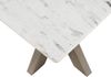 Couchtisch quadratisch 55x55x55 Marmor weiß / Kreuzgestell Eisen Antik Grau BARCELONA #305 Bild 2