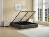 Vente-unique - NULOX Lattenrost und Bettrahmen Stoff Grün - B 192 cm x H 30 cm x L 214 cm Bild 2