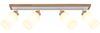Deckenleuchte, Holz braun, Metall weiß, schwenkbar, L 81 cm Bild 3