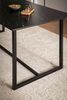 Esszimmertisch 120x60x76cm Marmor-Optik Schwarz Metallbeine Modern Rechteckig Bild 5