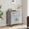vidaXL Sideboard Grau Sonoma 79,5x35,5x74,5 cm Holzwerkstoff 848547 Bild 3