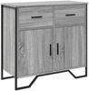 vidaXL Sideboard Grau Sonoma 79,5x35,5x74,5 cm Holzwerkstoff 848547 Bild 2