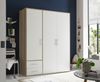 Kleiderschrank >Valencia< (BxHxT: 155x195x60 cm) in Sonoma Eiche / Weiß Bild 2