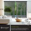 KESSER® Senkrechtmarkise Außenrollo Handkurbelmechanismus Balkonrollo Sonnen-und Sichtschutz, Beschattung Sonnenschutz Außen Rollo mit Kurbel Markisenkasten, Balkon und Terrasse 200x250 cm, Transparent / Anthrazit Bild 5