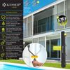 KESSER® Senkrechtmarkise Außenrollo Handkurbelmechanismus Balkonrollo Sonnen-und Sichtschutz, Beschattung Sonnenschutz Außen Rollo mit Kurbel Markisenkasten, Balkon und Terrasse 200x250 cm, Transparent / Anthrazit Bild 2