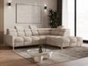 MOEBLO Ecksofa BUN aus Bouclé, mit Schlaffunktion, Bettkasten und verstellbaren Kopfstützen – modernes Polsterecksofa für Wohnzimmer, Eckcouch Wohnlandschaft Sofa mit Ottomane Eckgarnitur Polsterecke, (BxHxT): 276 x 78 x 209 cm Bild 2