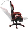 vidaXL Gaming-Stuhl mit Fußstütze Schwarz und Rot Kunstleder [20527] Bild 4