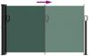 vidaXL Seitenmarkise Ausziehbar Dunkelgrün 120x600 cm 4004500 Bild 5