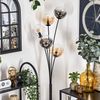 hofstein Stehlampe Stehlampe aus Metall/Glas in Schwarz/Bernstein/Rauch/Klar, ohne Leuchtmittel, Leuchte mit Glasschirmen(15cm), Schalter, 5xE14, ohne Leuchtmittel Bild 2