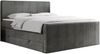 Boxspringbett KING DOREN, mit zwei Bettkästen und einer Multipocket-Matratze - 200x200 - Dunkelgrau Velours - H4 Bild 4