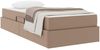 vidaXL Aufbewahrungsbett mit Matratze 2 pcs Cappuccino Leder 3399591 Bild 3