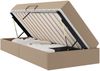 vidaXL Aufbewahrungsbett mit Matratze 2 pcs Cappuccino Leder 3399591 Bild 2