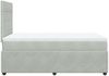 vidaXL Boxspringbett mit Matratze Hellgrau 120x200 cm Samt 3292310 Bild 5