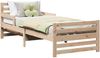 vidaXL Bettrahmen mit Kopfteil Braun 80 x 200 cm Holzwerkstoff 877206 Bild 2