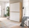 Universalschrank (B/H/T: 105x175x37 cm) in weiß und Evoke Oak Nachbildung Bild 5