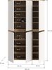 Universalschrank (B/H/T: 105x175x37 cm) in weiß und Evoke Oak Nachbildung Bild 4