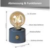 Northpoint LED Nachttischlampe Vintage Akku LED Tischlampe mit USB-C dimmbar Bild 2