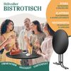 KESSER® Gastro Stehtisch klappbar - Gastronomie Bistrotisch rund - Wetterbeständiger Klapptisch Gartentisch - Runder Partytisch - Hitzebeständig - Stabil und sicher Schwarz, Ø 80 cm, 1er Set Bild 2