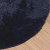 vidaXL Teppich Shaggy Hochflor NAVARRA Marineblau 160x160 cm Polyester 4102915 Bild 4