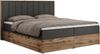 Boxspringbett, Schlafzimmerbett, Bettkasten - BELLISSIMO - 200 x 200 cm - Dunkelgrau Kunstleder - H3 Bild 4