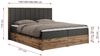 Boxspringbett, Schlafzimmerbett, Bettkasten - BELLISSIMO - 200 x 200 cm - Dunkelgrau Kunstleder - H3 Bild 5