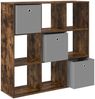 vidaXL Sideboard mit Schubladen Geräucherte Eiche 102 x 31 x 99,5 cm 8000496 Bild 5