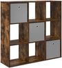 vidaXL Sideboard mit Schubladen Geräucherte Eiche 102 x 31 x 99,5 cm 8000496 Bild 2