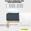 Schlafgut 'Easy' Spannbettlaken, MADE IN GREEN by OEKO-TEX®, Gummizug: rundum, Jersey Elasthan, Grey Deep, XL 180x200cm - 200x220cm Bild 3