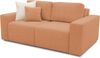 DOMO. collection Sofa 700 029, 2-Sitzer Couch mit Schlaffunktion und Federkernpolsterung, lose Rückenkissen, Polstergarnitur, 192 x 116 x 85 cm (BxTxH), lachs Bild 3