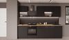 Küche SIENA BASIC LOFT 280 cm Küchenzeile Küchenblock Einbauküche Schwarz matt Bild 2