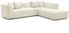 Vente-unique - NAEMIA Sofa SamtStoff Beige - B 233 cm x H 70 cm x L 263 cm Bild 4