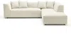 Vente-unique - NAEMIA Sofa SamtStoff Beige - B 233 cm x H 70 cm x L 263 cm Bild 3