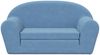 vidaXL Kinder-Schlafsofa 2-Sitzer Blau Weicher Plüsch 357002 Bild 3