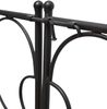 Pforte TOKIO mit Rosenbogen - Stahl Schwarz 230x28x156cm | Eingangstor Eckregalen Gartentor Fußgängertor Bild 3